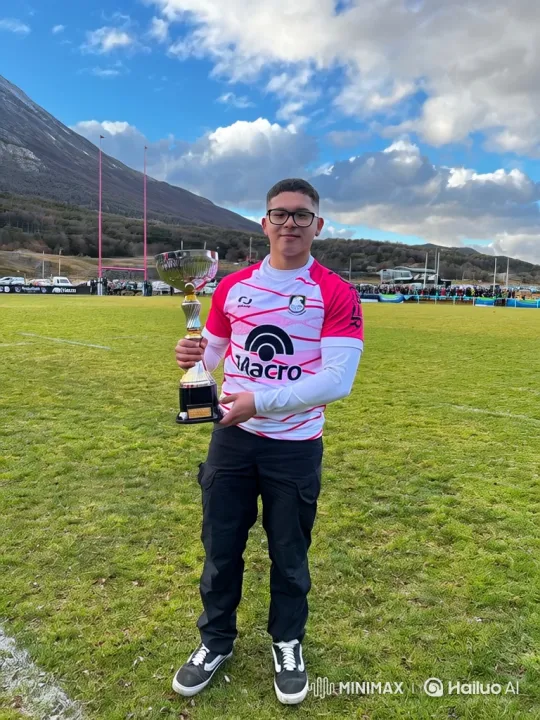 Father and Son Celebrate Victory on Sports Field – AI Generated Video | Hailuo AI