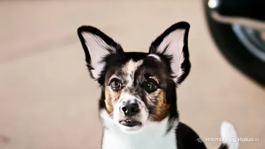 Charming Canine Pilot Rides Harley in Cinematic Short – AI Generated Video | Hailuo AI