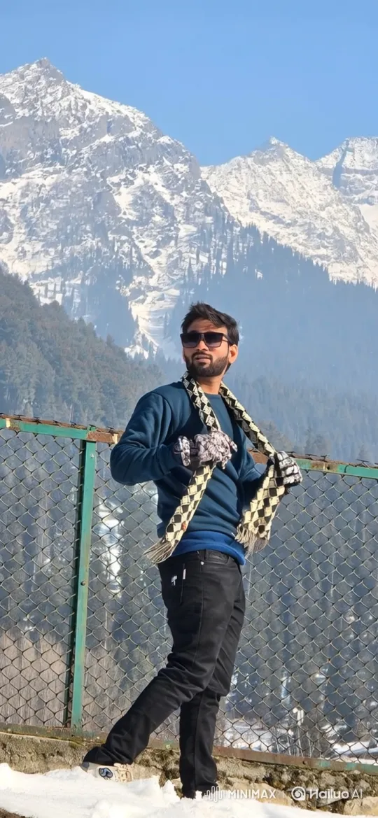 Man to Planet: A Journey from Snowy Mountains to Earth's Orbit – AI Generated Video | Hailuo AI