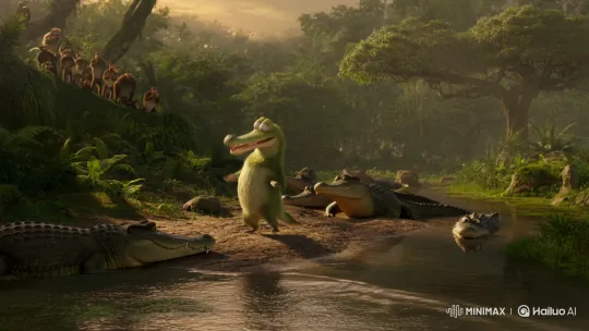 Fantastical Creature Dances in Dreamy Jungle Setting – AI Generated Video | Hailuo AI