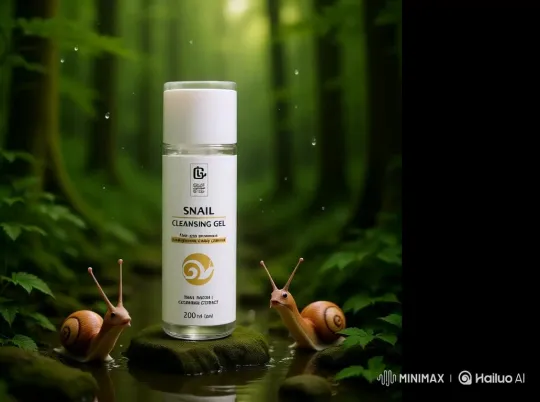 Forest Scene with Dew, Sunlight, and Snails – AI Generated Video | Hailuo AI