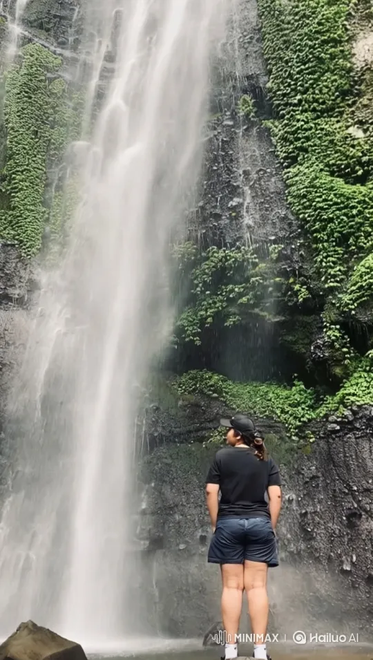 Zooming Out from a Waterfall to Earth in Space – AI Generated Video | Hailuo AI
