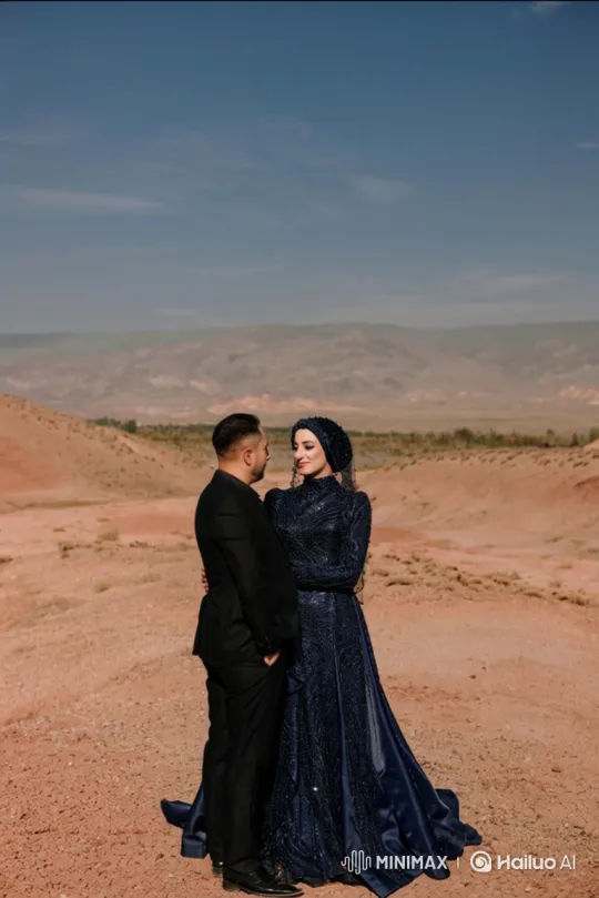Family Embrace in Arid Landscape – AI Generated Video | Hailuo AI