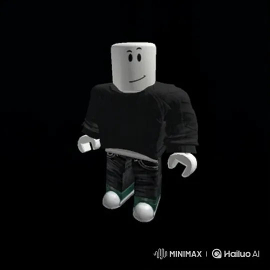 Roblox Character Battles Police Over Fiery Cityscape – AI Generated Video | Hailuo AI