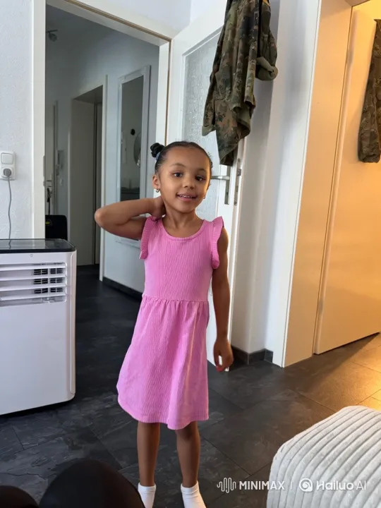 Young Girl Transforms into Angel with Halo and Wings – AI Generated Video | Hailuo AI