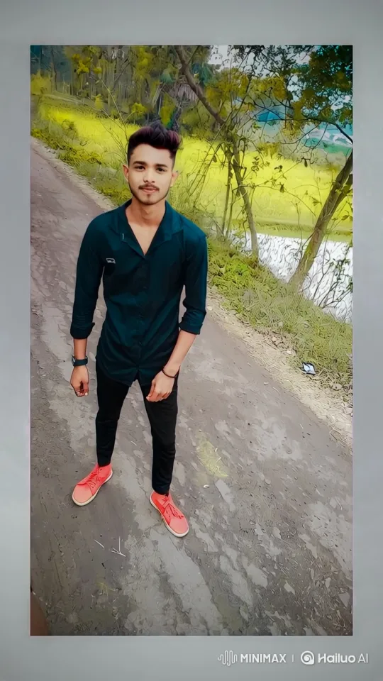 Young Couple Shares Quiet Moment in Golden-Hour Park – AI Generated Video | Hailuo AI