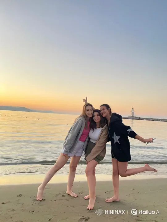 Summer Evening: Mothers and Daughters' Loving Embrace – AI Generated Video | Hailuo AI