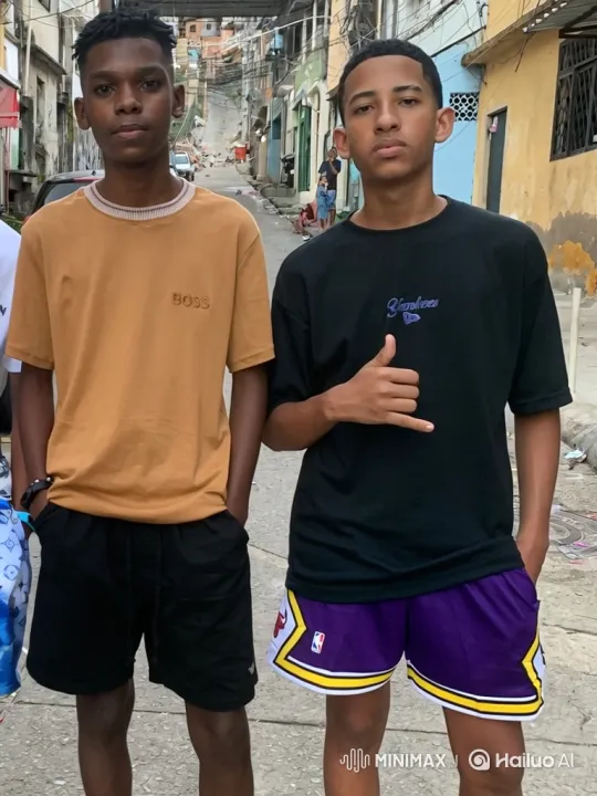 Young Men Share Tender Kiss in Hillside Neighborhood – AI Generated Video | Hailuo AI