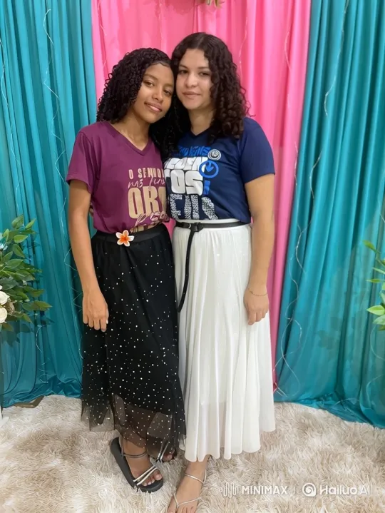 Young Women Pose Softly in Colorful Indoor Setting – AI Generated Video | Hailuo AI