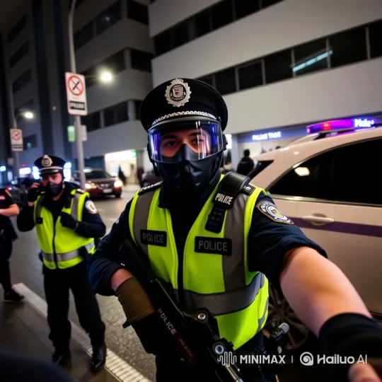 Police Vlog: Tactical Night Raid and Gunfight – AI Generated Video | Hailuo AI