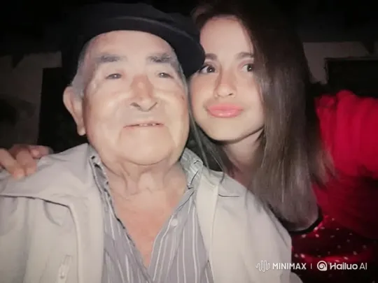 Elderly Man and Young Woman Share Intimate Moment – AI Generated Video | Hailuo AI