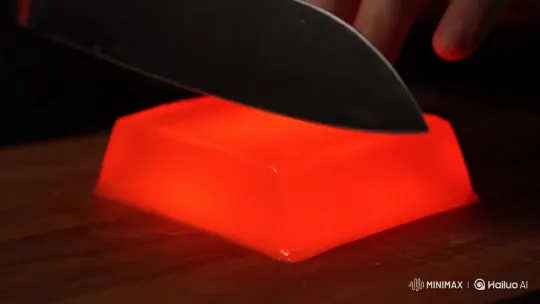 Cozy Red Room: Slow Eating ASMR with Jelly – AI Generated Video | Hailuo AI