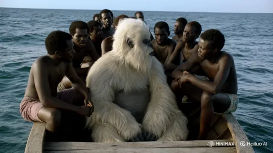 Yeti and African Men Head to France for Welfare – AI Generated Video | Hailuo AI