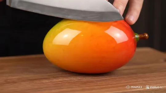 Mango with Juicy Burst When Cut – AI Generated Video | Hailuo AI