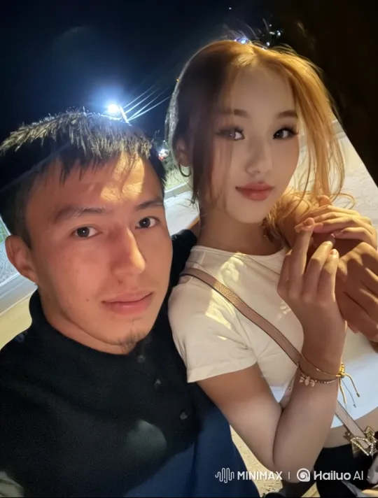 Young Family Embrace in Summer Night's Glow – AI Generated Video | Hailuo AI