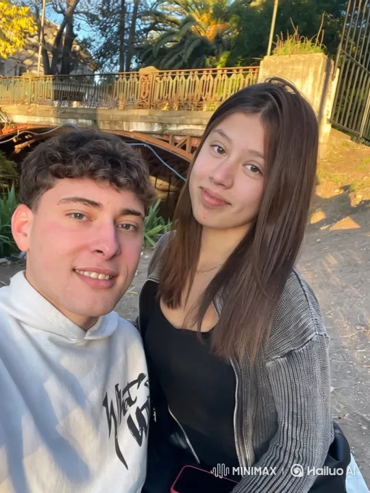 Family Embrace Captured in Candid Backyard Moment – AI Generated Video | Hailuo AI