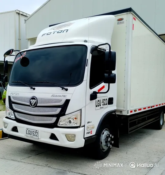 White Foton Aumark Truck Smoothly Descends – AI Generated Video | Hailuo AI