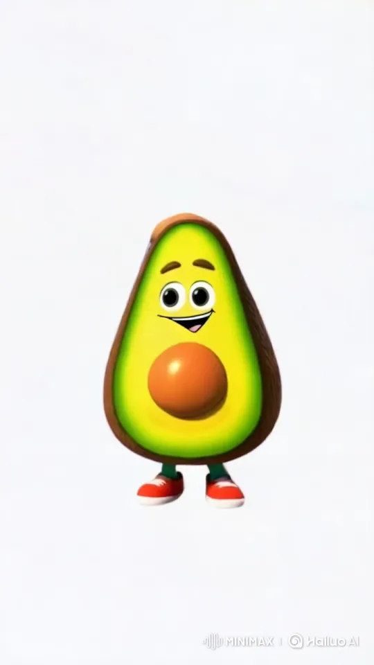 Animated Avocado's Night Market Culinary Adventure – AI Generated Video | Hailuo AI