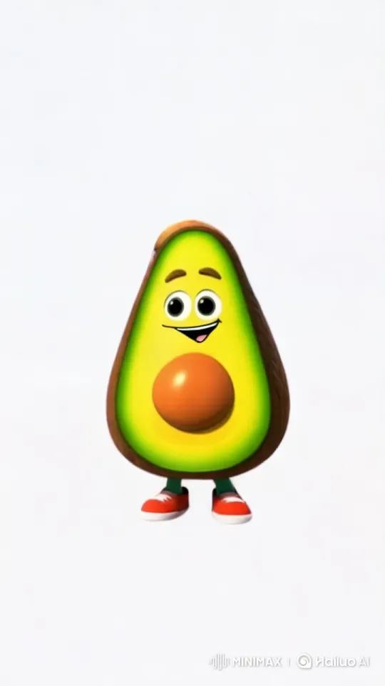 Animated Avocado Shops at Night Market – AI Generated Video | Hailuo AI