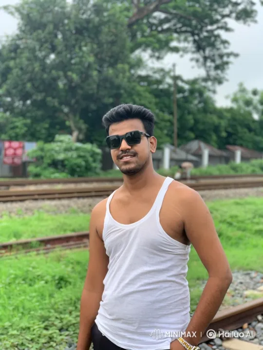 Young Friends Meet by Railway Tracks in Joyful Scene – AI Generated Video | Hailuo AI