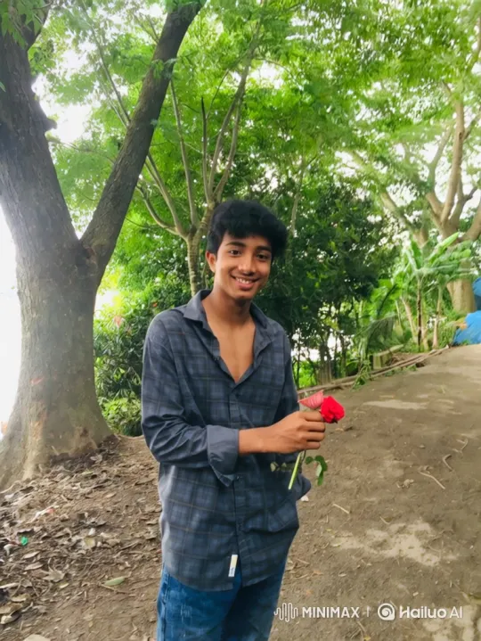Couple Shares Quiet Happiness in Lush Park Setting – AI Generated Video | Hailuo AI