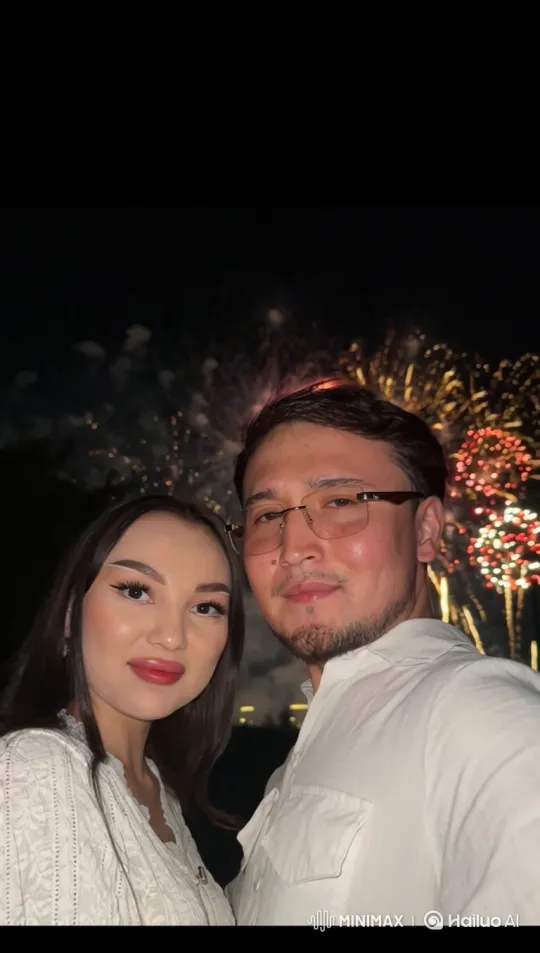 Family Embraced by Fireworks in Intimate Moment – AI Generated Video | Hailuo AI