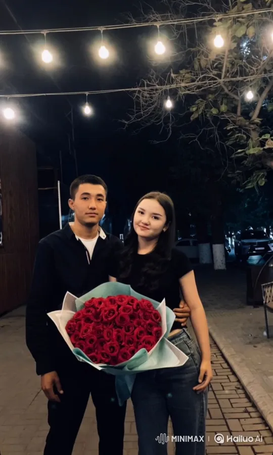Young Couple and Child Embrace in Evening Warmth – AI Generated Video | Hailuo AI
