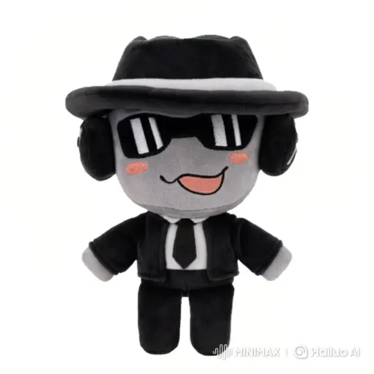 Plush Characters Chase Scene with Blocky Mafioso – AI Generated Video | Hailuo AI