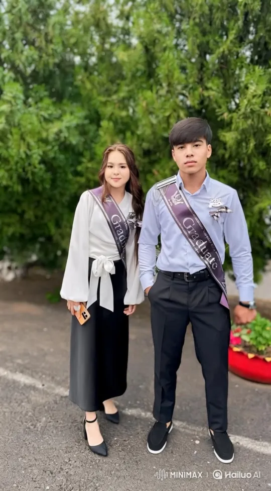 Family Reunion: Graduates Embrace on a Summer Evening – AI Generated Video | Hailuo AI
