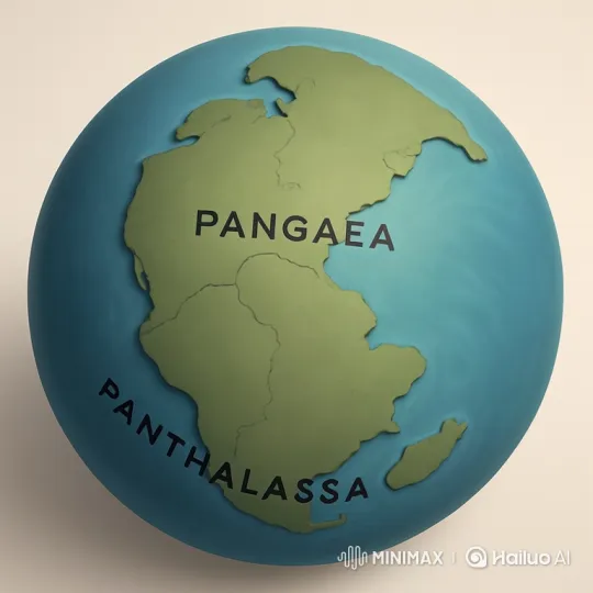 Animated Rotation of Ancient Pangaea Globe – AI Generated Video | Hailuo AI