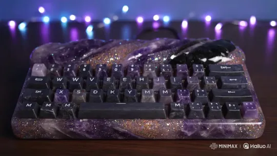 Rock Slime with Sparkling Glitter Effects – AI Generated Video | Hailuo AI