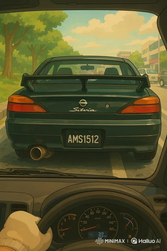 Driver's POV: Car Crashes into Barrier at 30 km/h – AI Generated Video | Hailuo AI