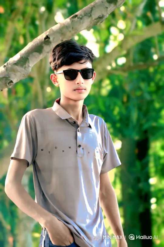 Couple Shares Serene Moment in Golden Hour Park – AI Generated Video | Hailuo AI