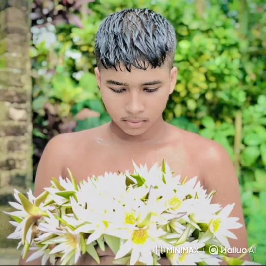 Romantic Encounter in a Serene Park at Golden Hour – AI Generated Video | Hailuo AI