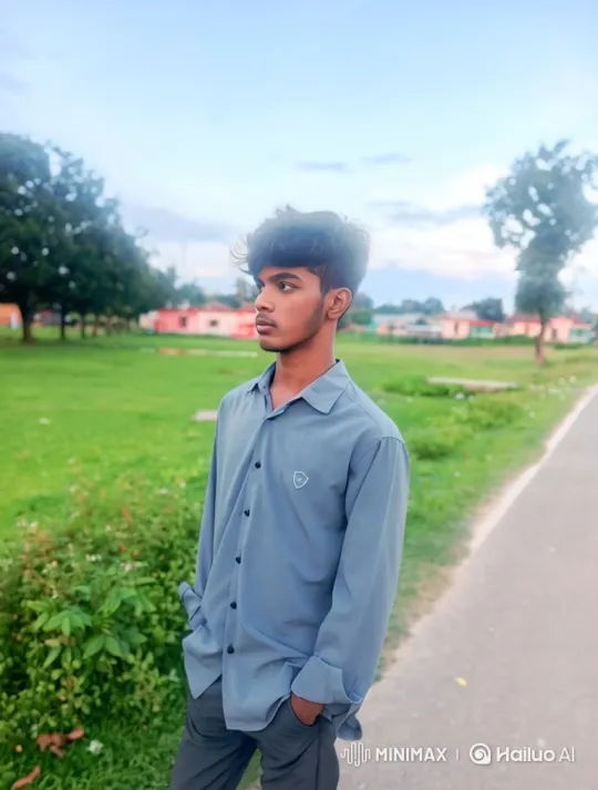 Peaceful Park Encounter: Young Couple Shares Intimate Moment – AI Generated Video | Hailuo AI