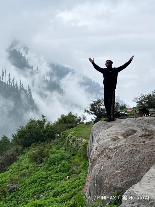 Man on Mountain to Earth from Space Panorama – AI Generated Video | Hailuo AI