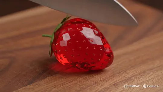 Crystal Strawberry: A Unique Gemstone Inspired by Nature – AI Generated Video | Hailuo AI