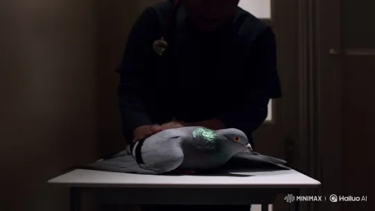 Pigeon Receives Massage, Screams, and Uses Toilet – AI Generated Video | Hailuo AI