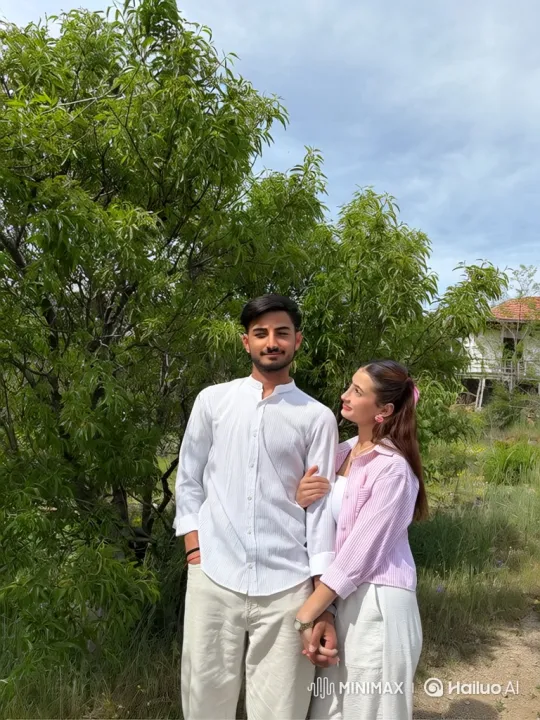 Couple Reunites with Five Boys at Evening Gathering – AI Generated Video | Hailuo AI