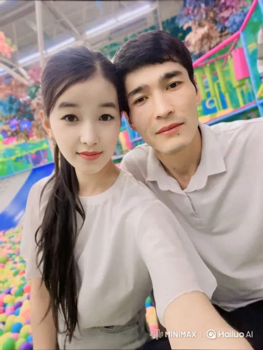 Family Embrace: Young Couple and Daughter's Joyful Reunion – AI Generated Video | Hailuo AI