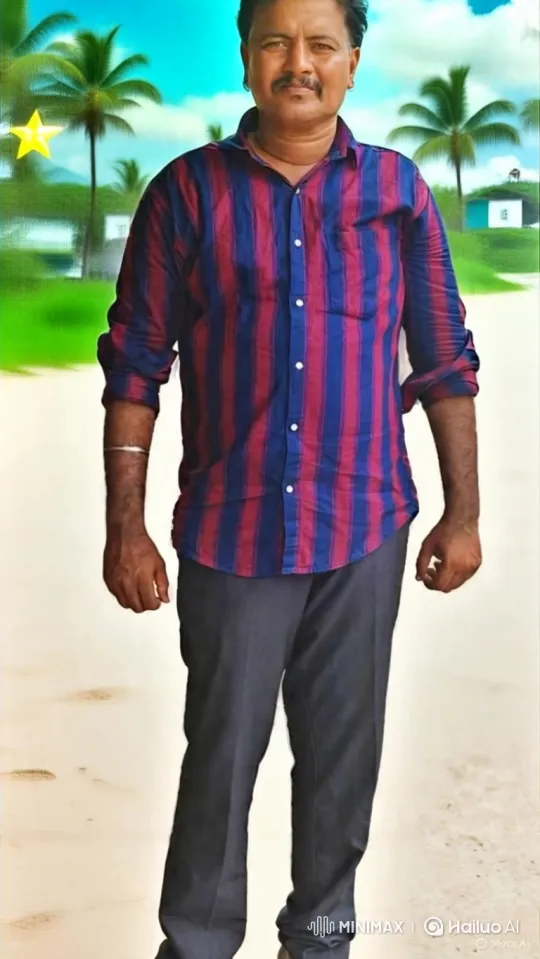 Man Transforms from Stiff to Relaxed Pose in Portrait Video – AI Generated Video | Hailuo AI