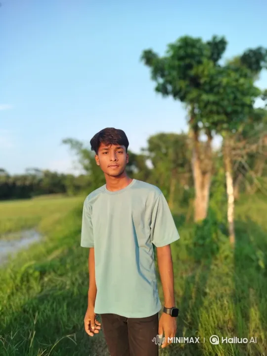 Tranquil Park Scene with Young Couple Sharing a Moment – AI Generated Video | Hailuo AI