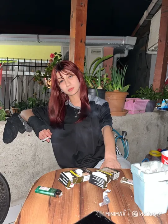 Young Woman Handcuffed by Police in Backyard Patio – AI Generated Video | Hailuo AI