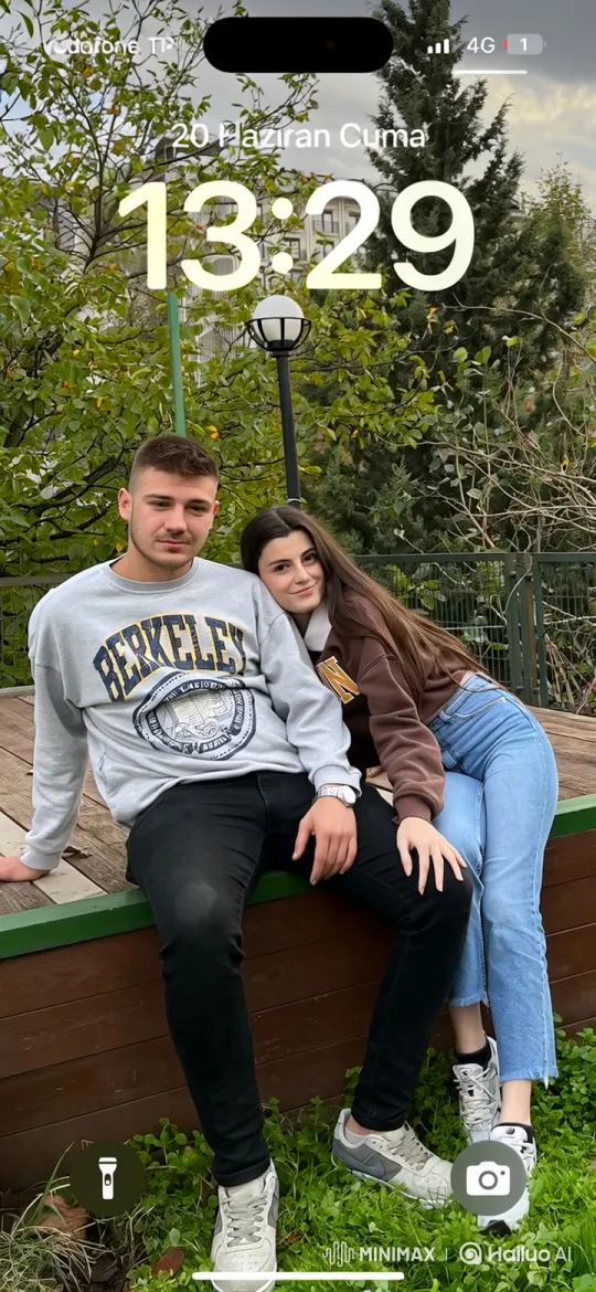 Young Couple Shares Intimate Moment in Park – AI Generated Video | Hailuo AI