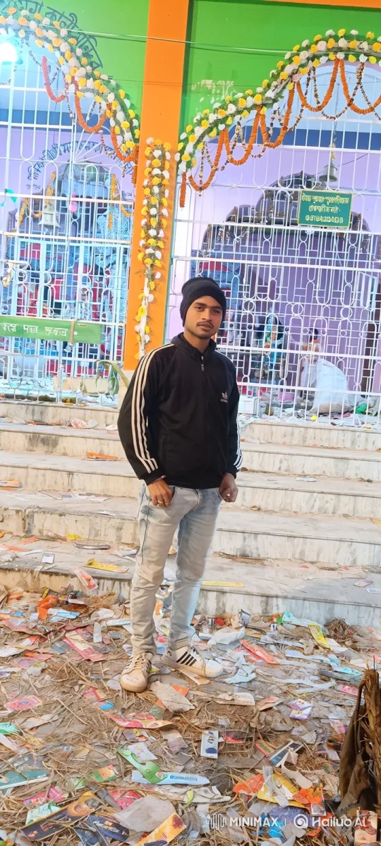 Young Man Stands Amidst Post-Gathering Debris – AI Generated Video | Hailuo AI