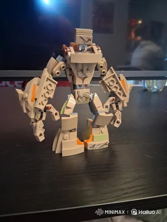 LEGO Golem Grows Giant, Destroys LEGO Neighborhood – AI Generated Video | Hailuo AI