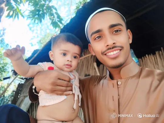 Young Uncle Teaches Baby to Bat a Ball – AI Generated Video | Hailuo AI