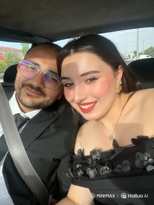 Couple and Daughter Embrace Under Night Lights – AI Generated Video | Hailuo AI