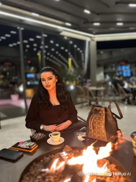 Woman and Boy Embrace by Firelight – AI Generated Video | Hailuo AI
