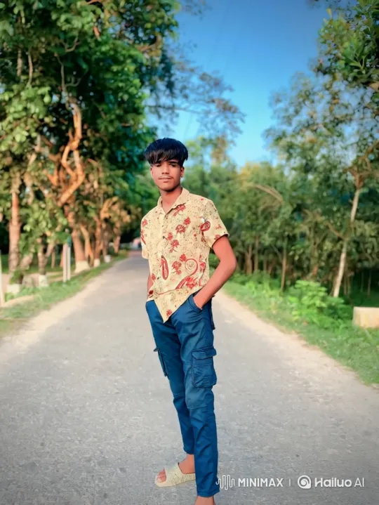 Couple Shares Serene Moment on a Tree-Lined Road – AI Generated Video | Hailuo AI